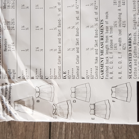 2 for $15 New Look 6359 Baby Girl Dress Patterns - Picture 4 of 7